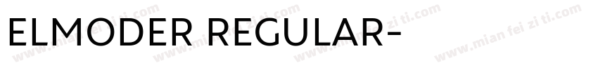 ELMODER REGULAR字体转换